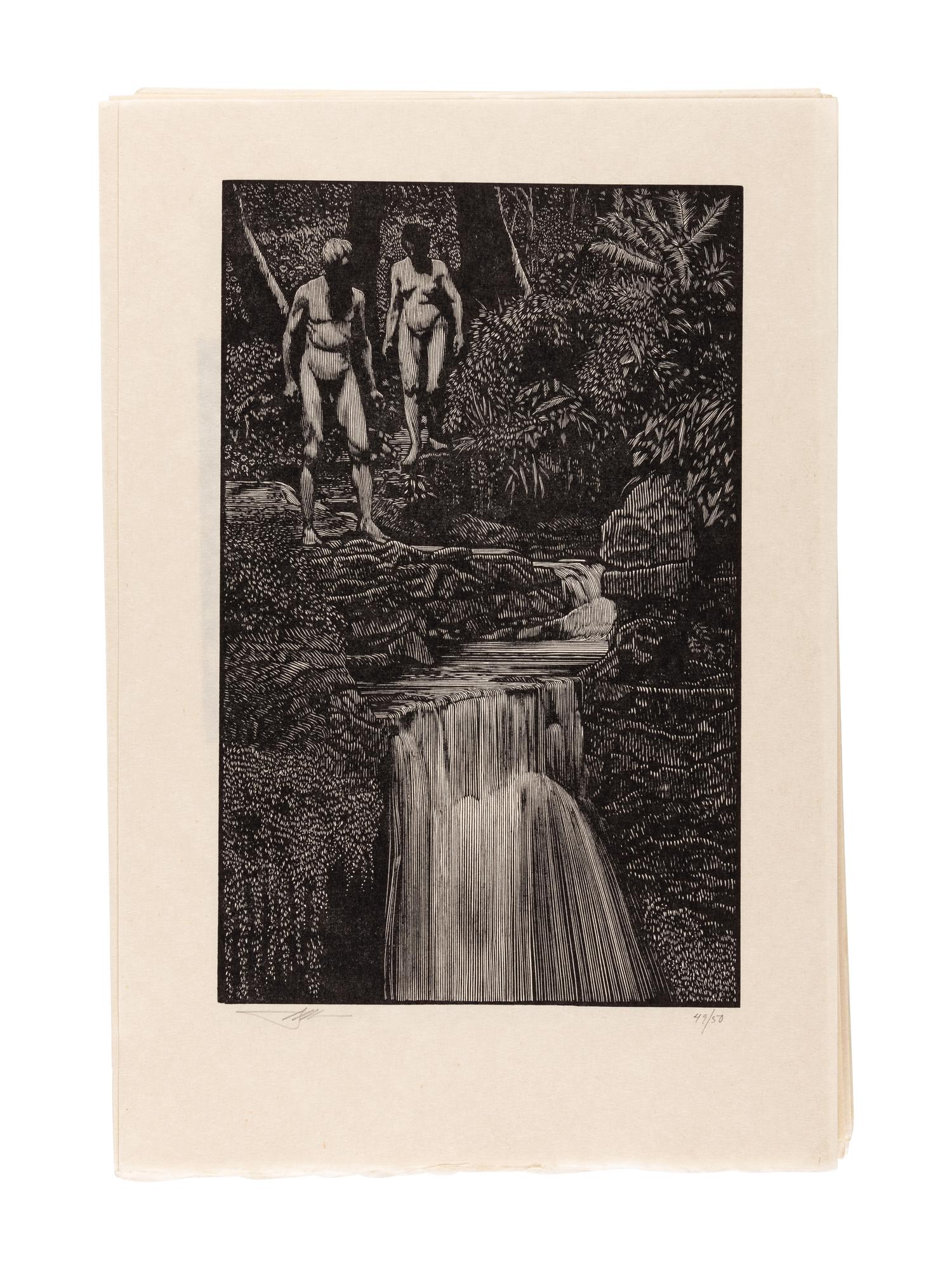 [MOSER, Barry, illustrator]. The Complete Set of Prints Both Published and Unpublished for the Deluxe Edition of The Pennyroyal Caxton Bible . [North Hatfield, MA and New York City: Pennyroyal Caxton Press, 1999].