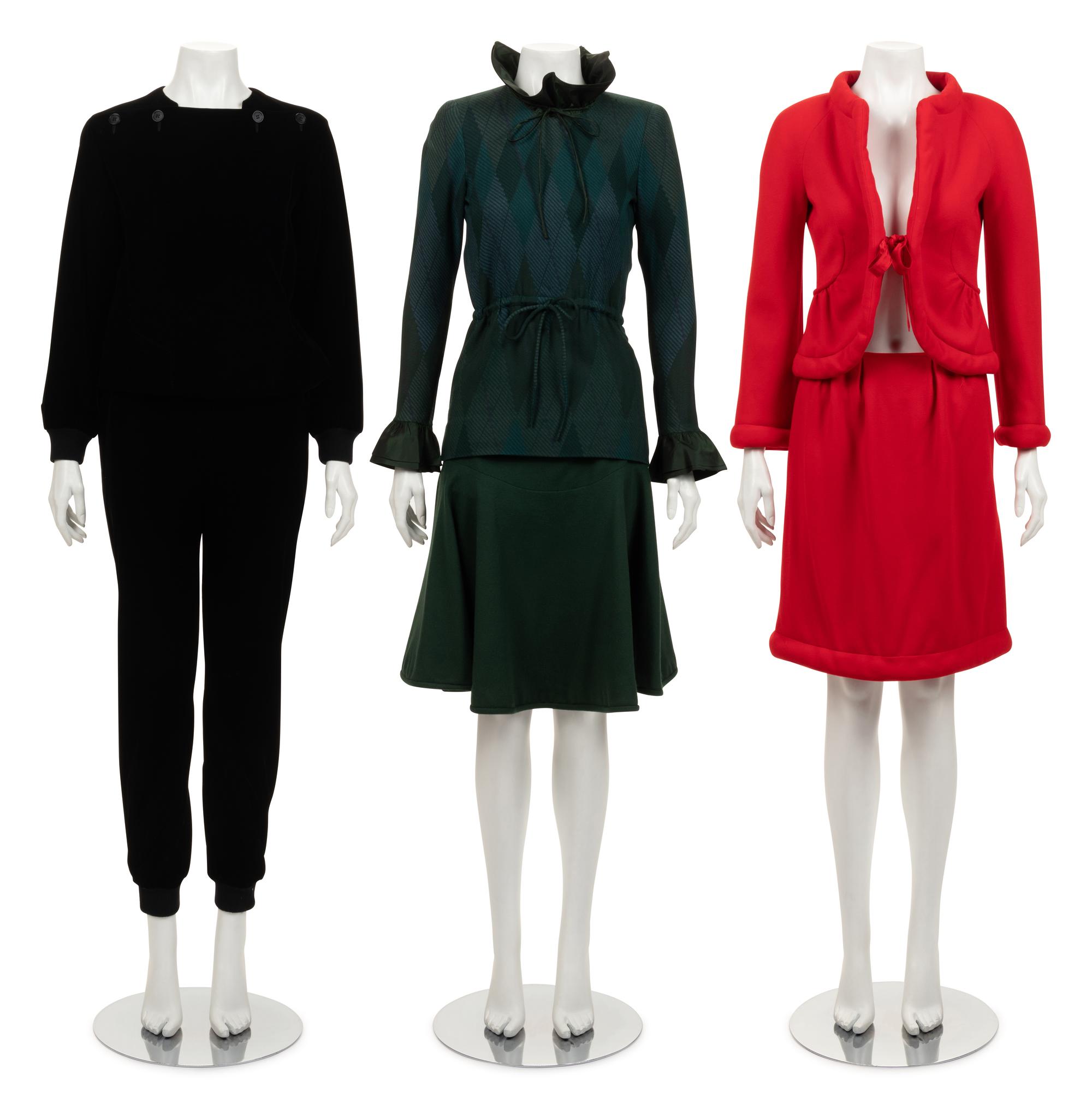 Three Valentino Two-Piece Ensembles, 1990-2010s