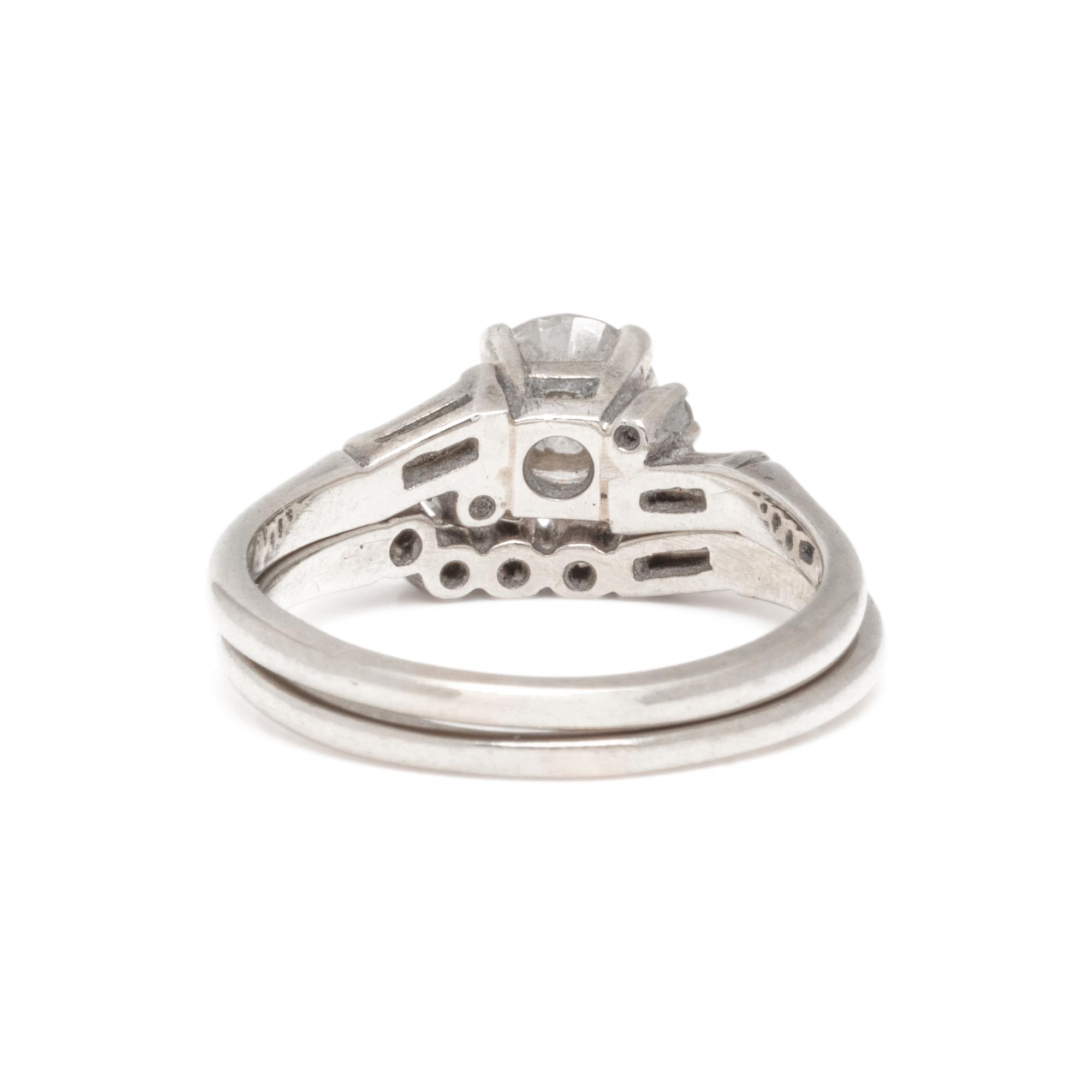 DIAMOND RING AND BAND SET