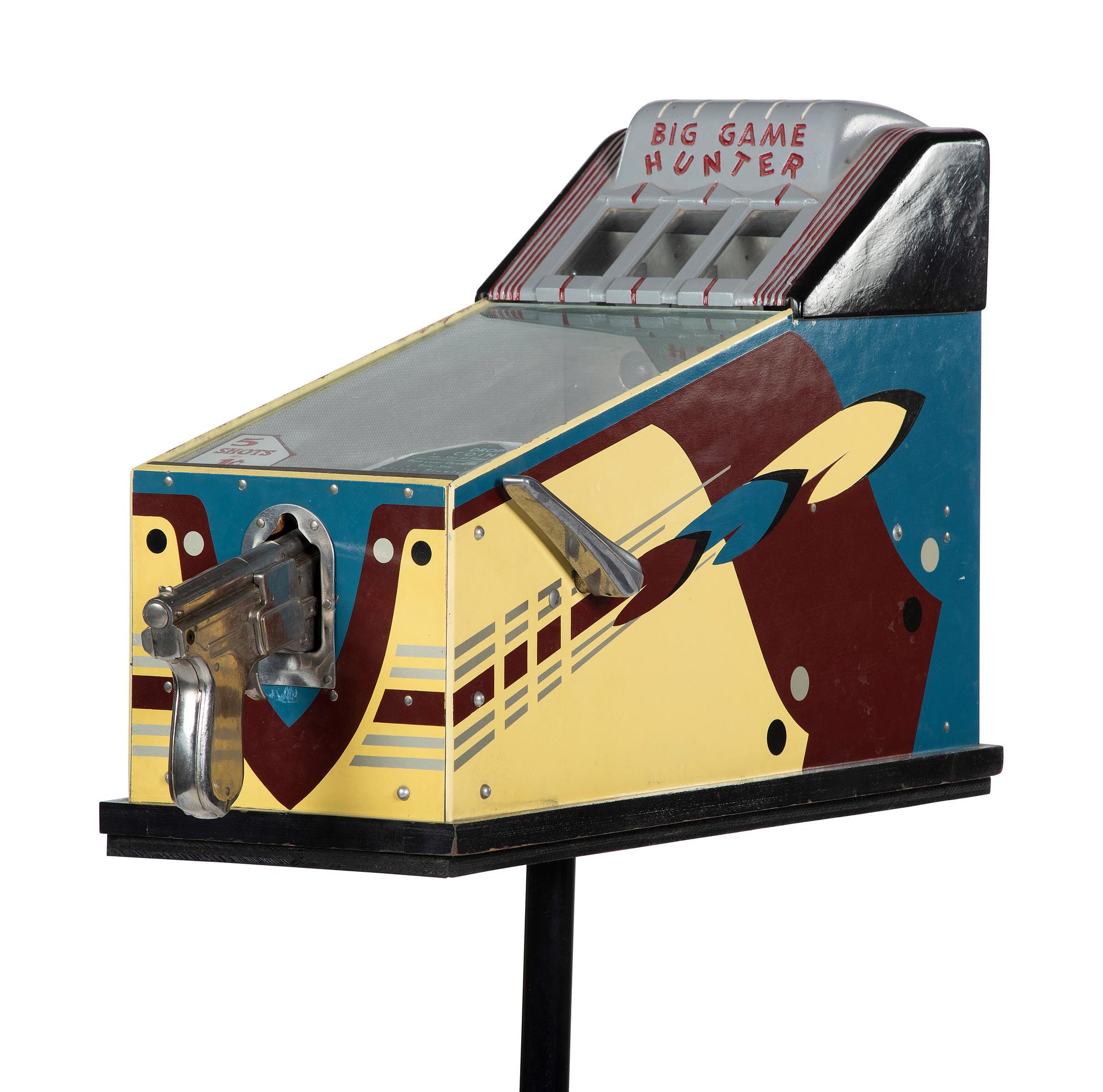 A W.A. Tratsch Big Game Hunter Coin Operated Skill Shot Game