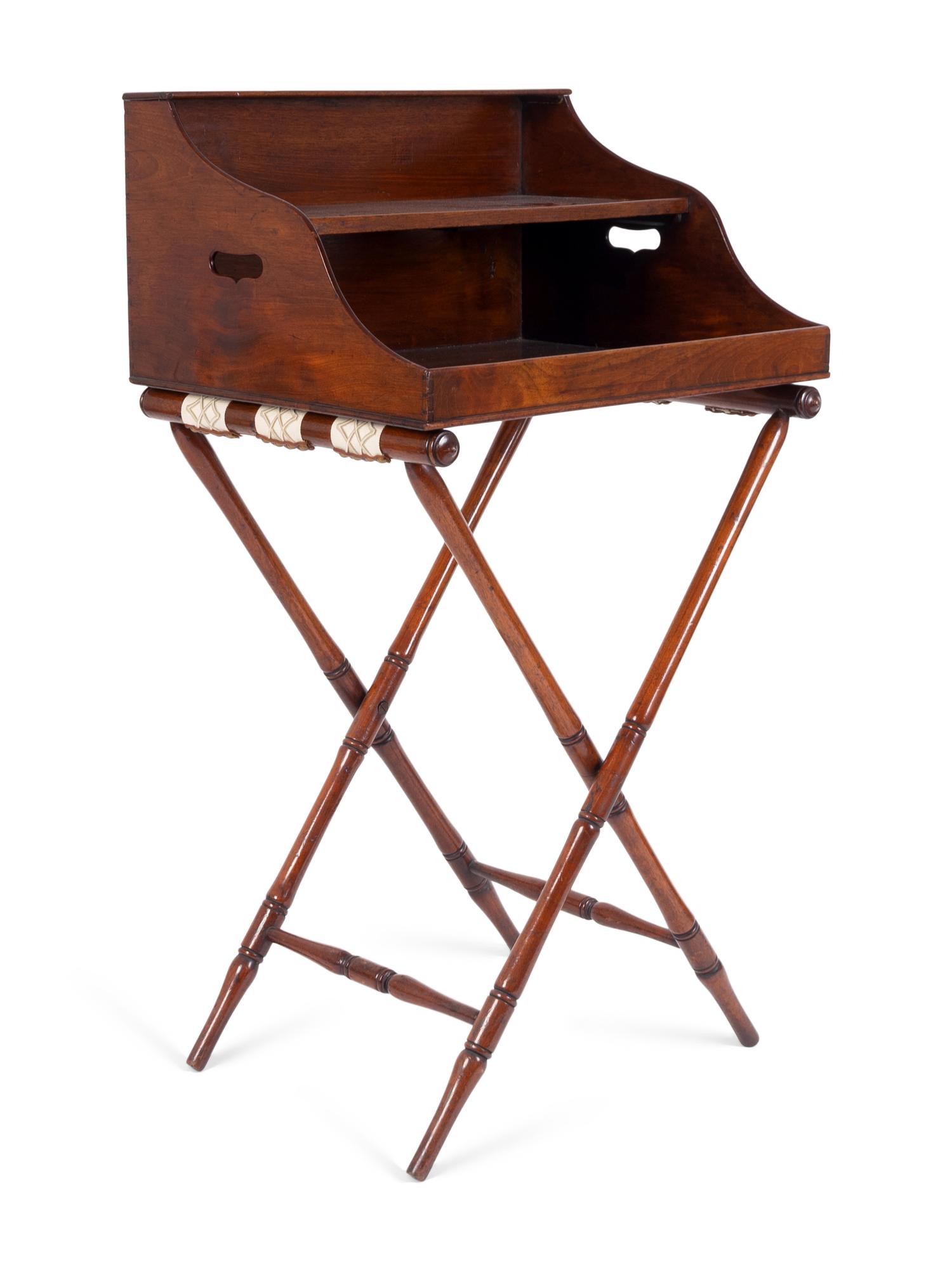 An English Mahogany Butler's Stand — 19TH CENTURY