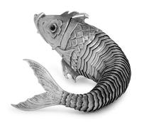 Seven Continental Silver Articulated Fish Table Ornaments