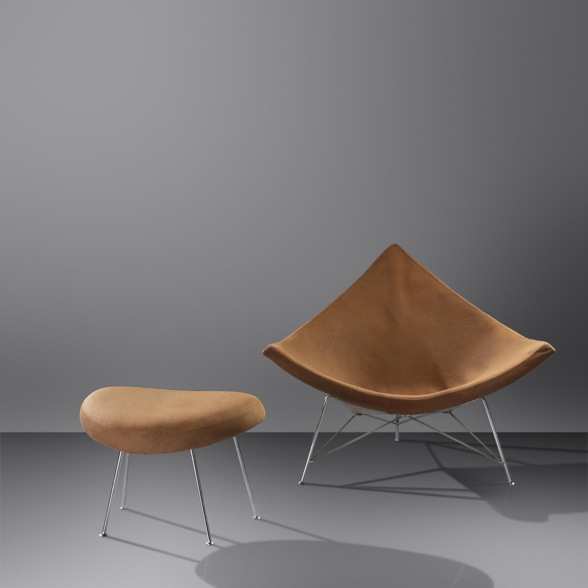 Coconut Lounge Chair and Ottoman, model 5569 c. 1956 Herman Miller, USA