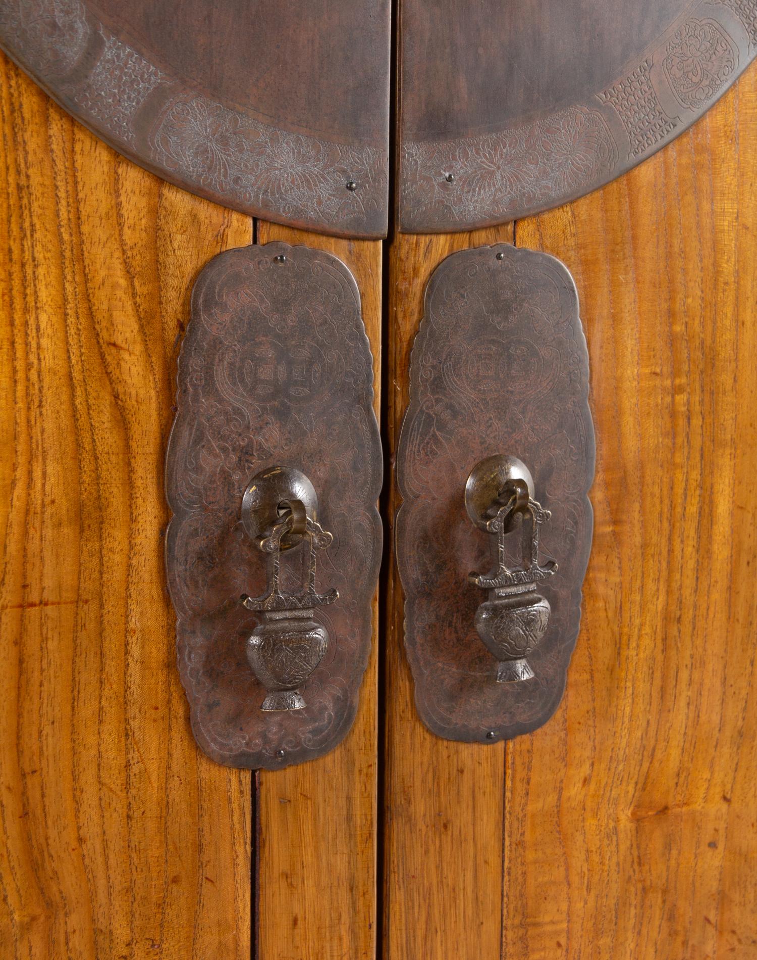 A Chinese Elmwood Cabinet