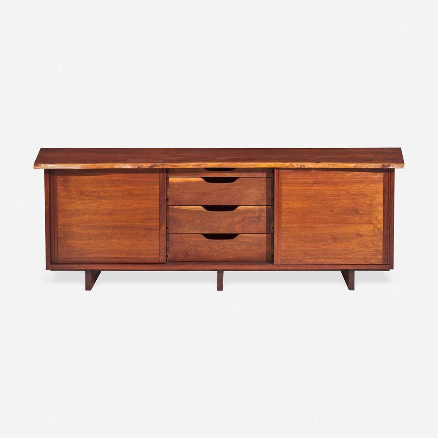 George Nakashima (American, 1905-1990) Triple Sliding-Door Cabinet, New Hope, Pennsylvania, 1965
