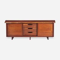 George Nakashima (American, 1905-1990) Triple Sliding-Door Cabinet, New Hope, Pennsylvania, 1965