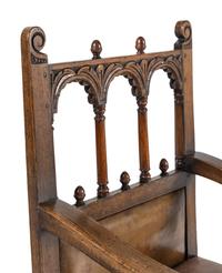 A Set of Six William & Mary Style Oak Dining Chairs