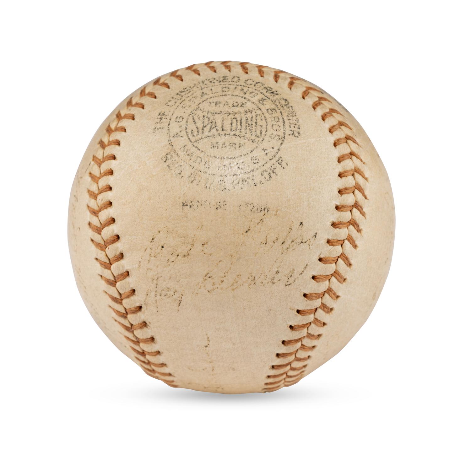 A 1936 Brooklyn Dodgers Team Signed Autograph Baseball (Beckett Authentication Services Letter of Authenticity)