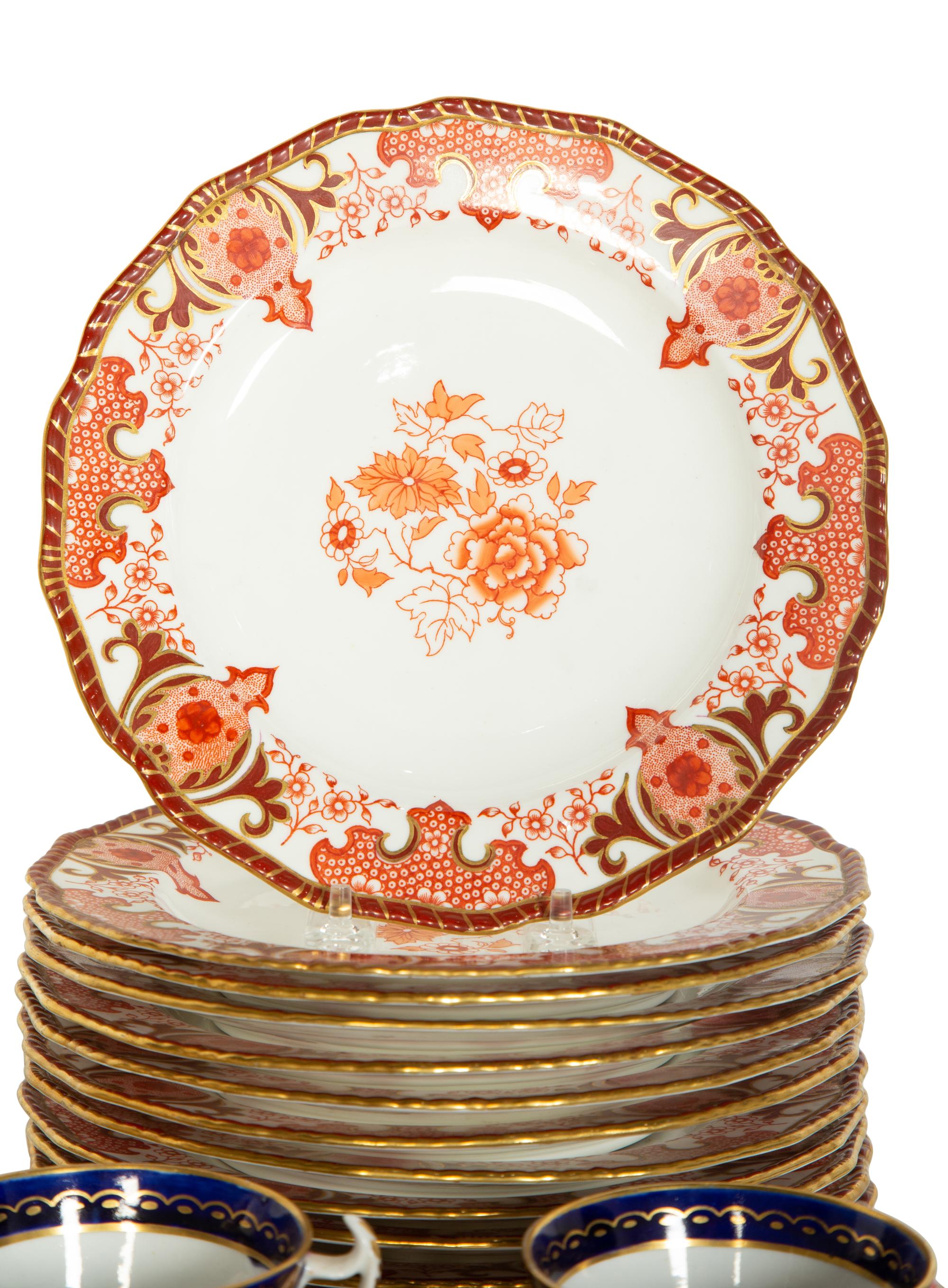 A Set of Twelve Royal Crown Derby Porcelain Plates