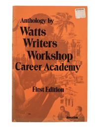 [POETRY]. DOLAN, Harry (1927-1981). Pauline Chew, E.J. Priestley, Sylvia, et al. Anthology. [Los Angeles]: Watts Writers Workshop, [1965-1973].
