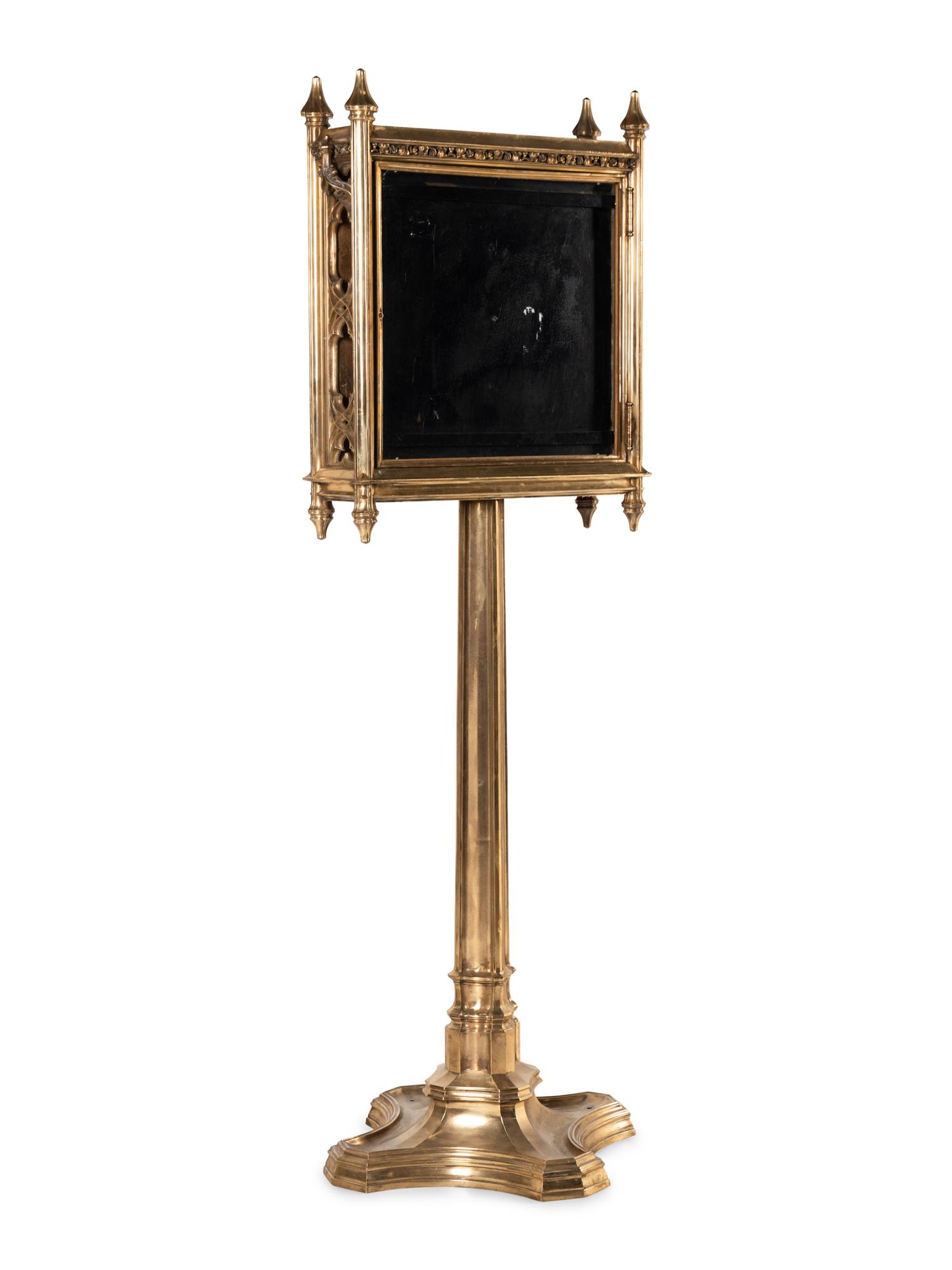 A Gothic Revival Gilt Bronze Building Directory