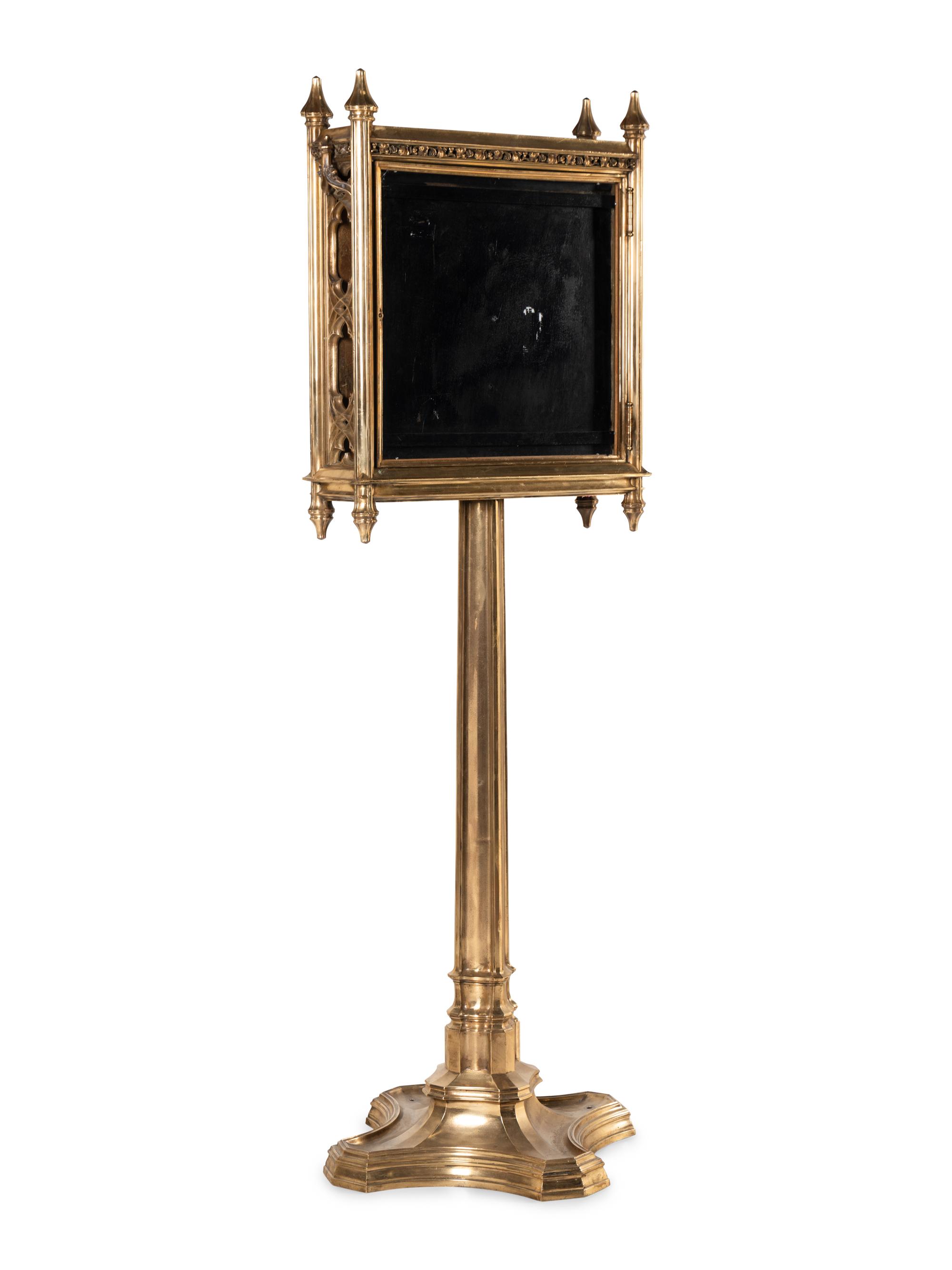 A Gothic Revival Gilt Bronze Building Directory