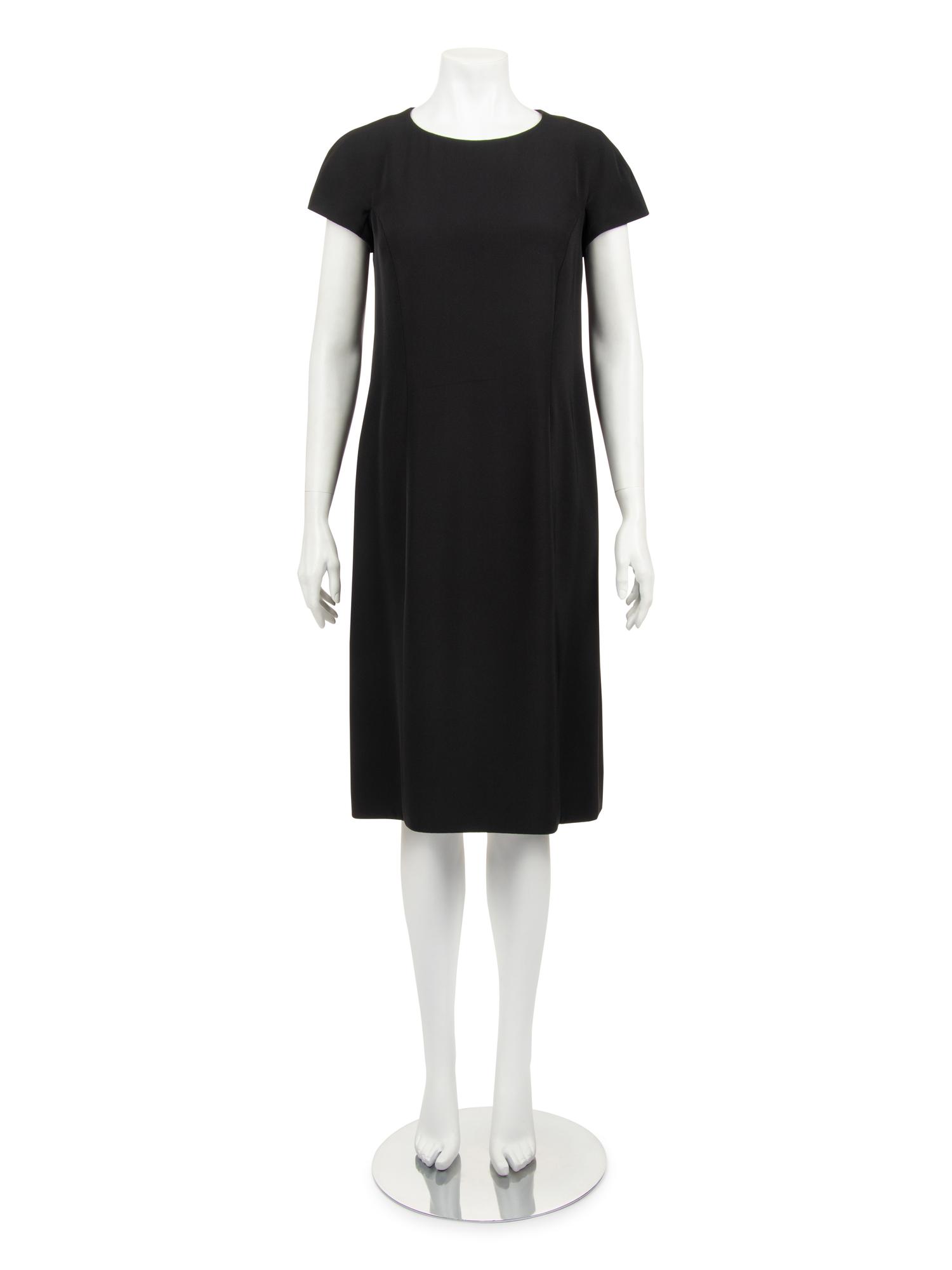 Christian Dior Haute Couture Two-Piece Ensemble: Cap Sleeve Shift Dress and Scalloped Banded Taffeta Coat, Spring/Summer 2012