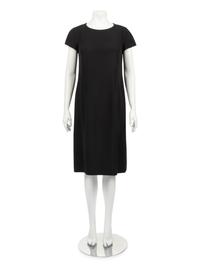 Christian Dior Haute Couture Two-Piece Ensemble: Cap Sleeve Shift Dress and Scalloped Banded Taffeta Coat, Spring/Summer 2012