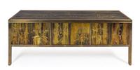 A Bernard Rohne Mastercraft Cabinet Height 30 x width 78 x depth 21 inches. — CIRCA 1980