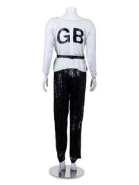 Geoffrey Beene 'Love & Kisses' Pant Ensemble, 1980-90s