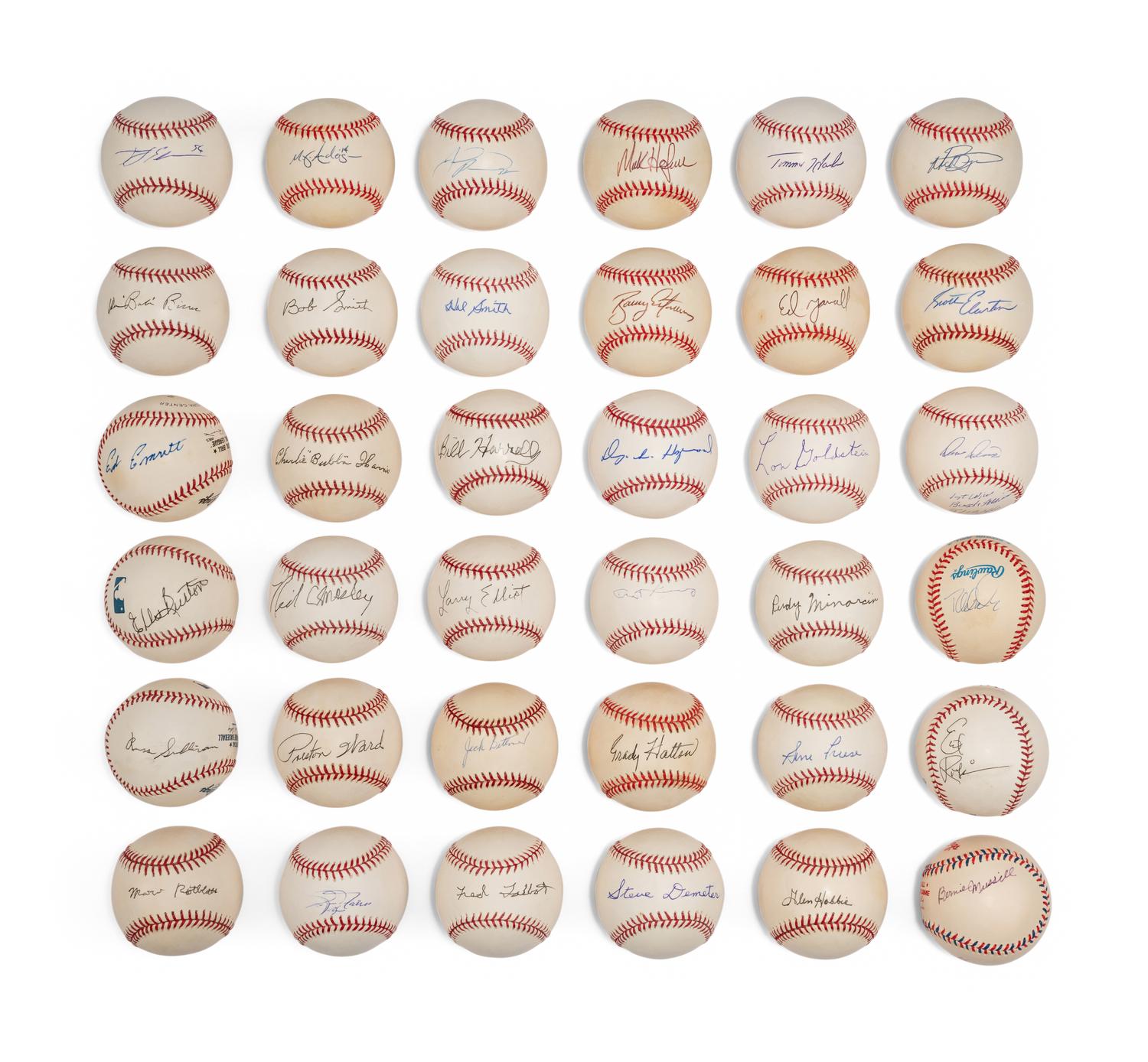 Bases Loaded Signed Autograph Baseball Group No. 2