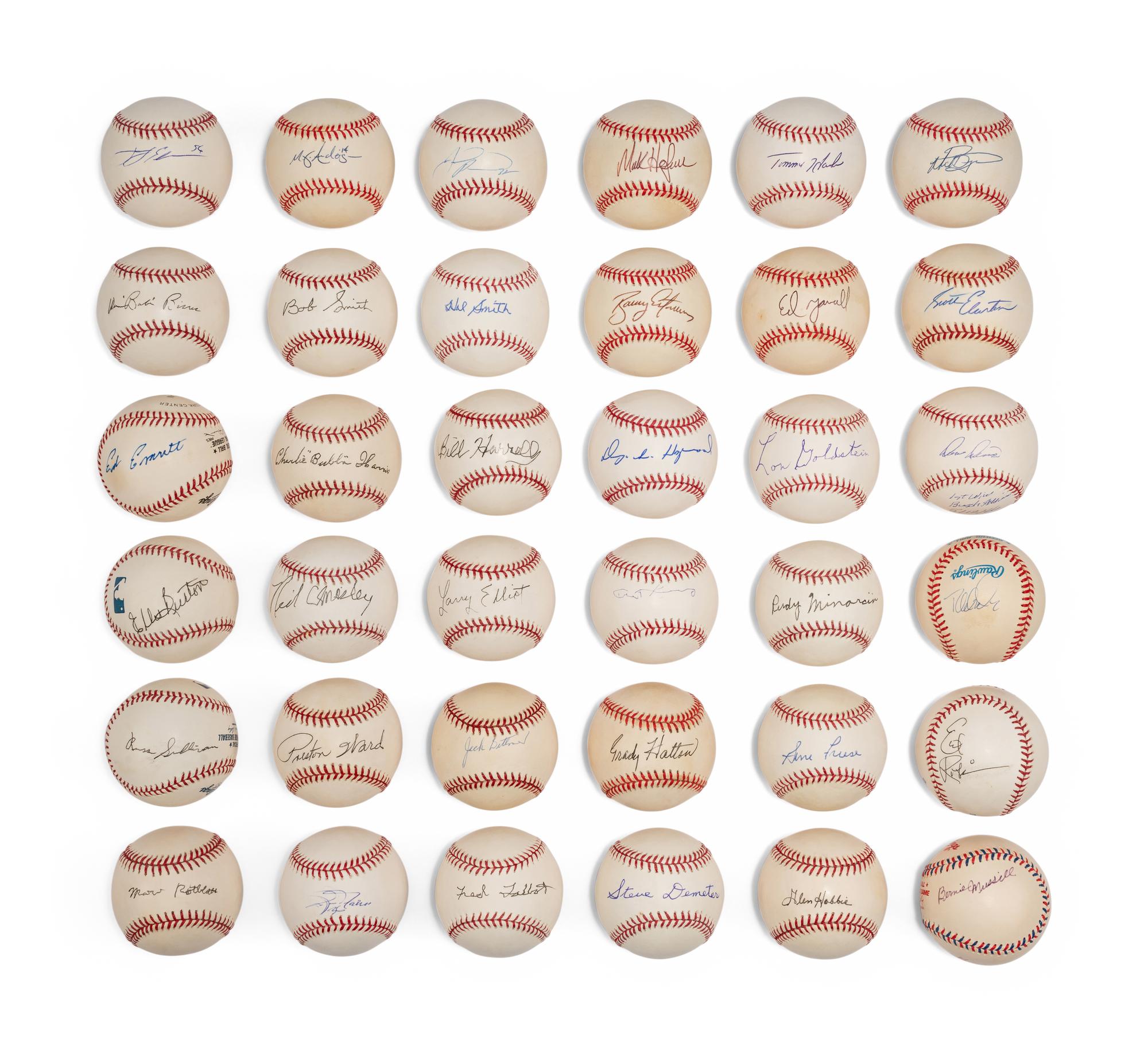 Bases Loaded Signed Autograph Baseball Group No. 2