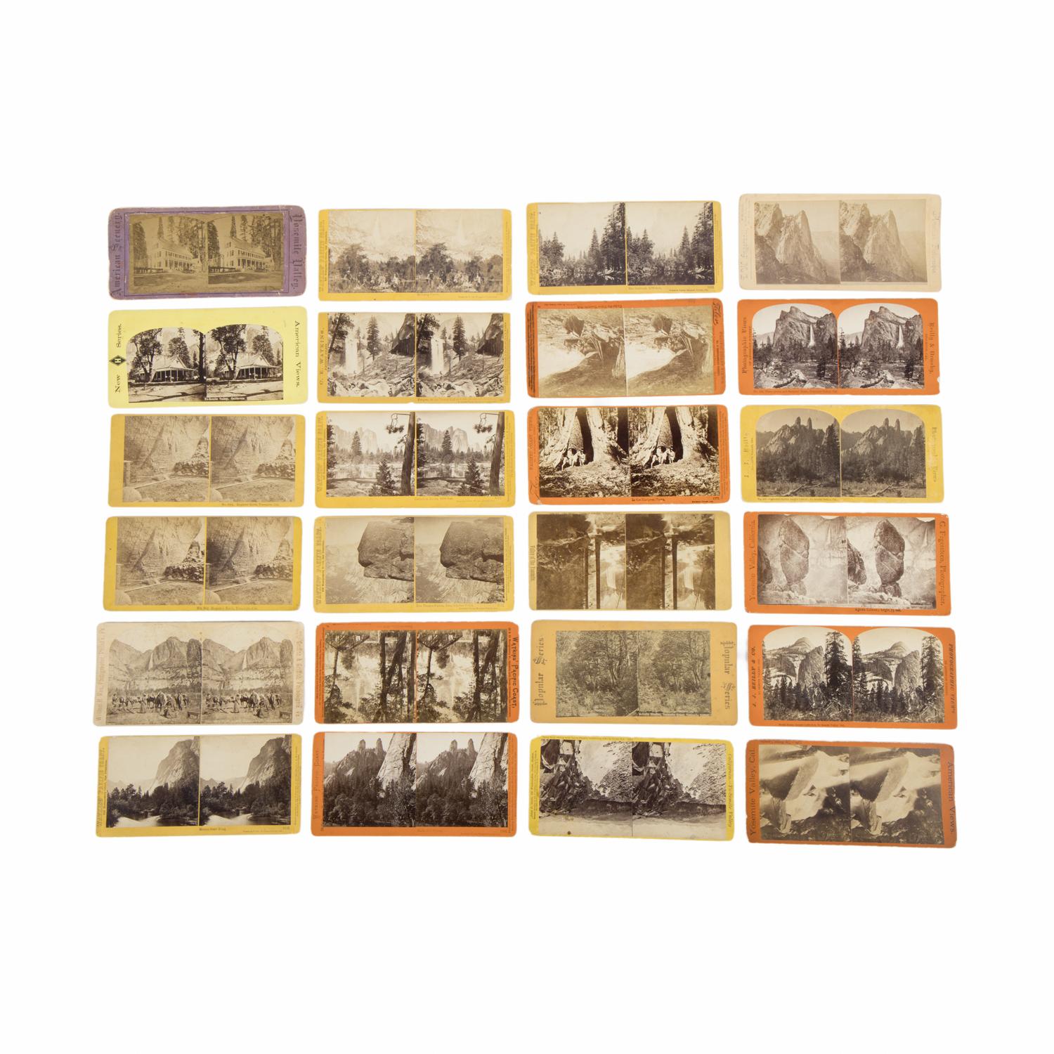 [Yosemite]. A large group of stereoviews of the Yosemite Valley.