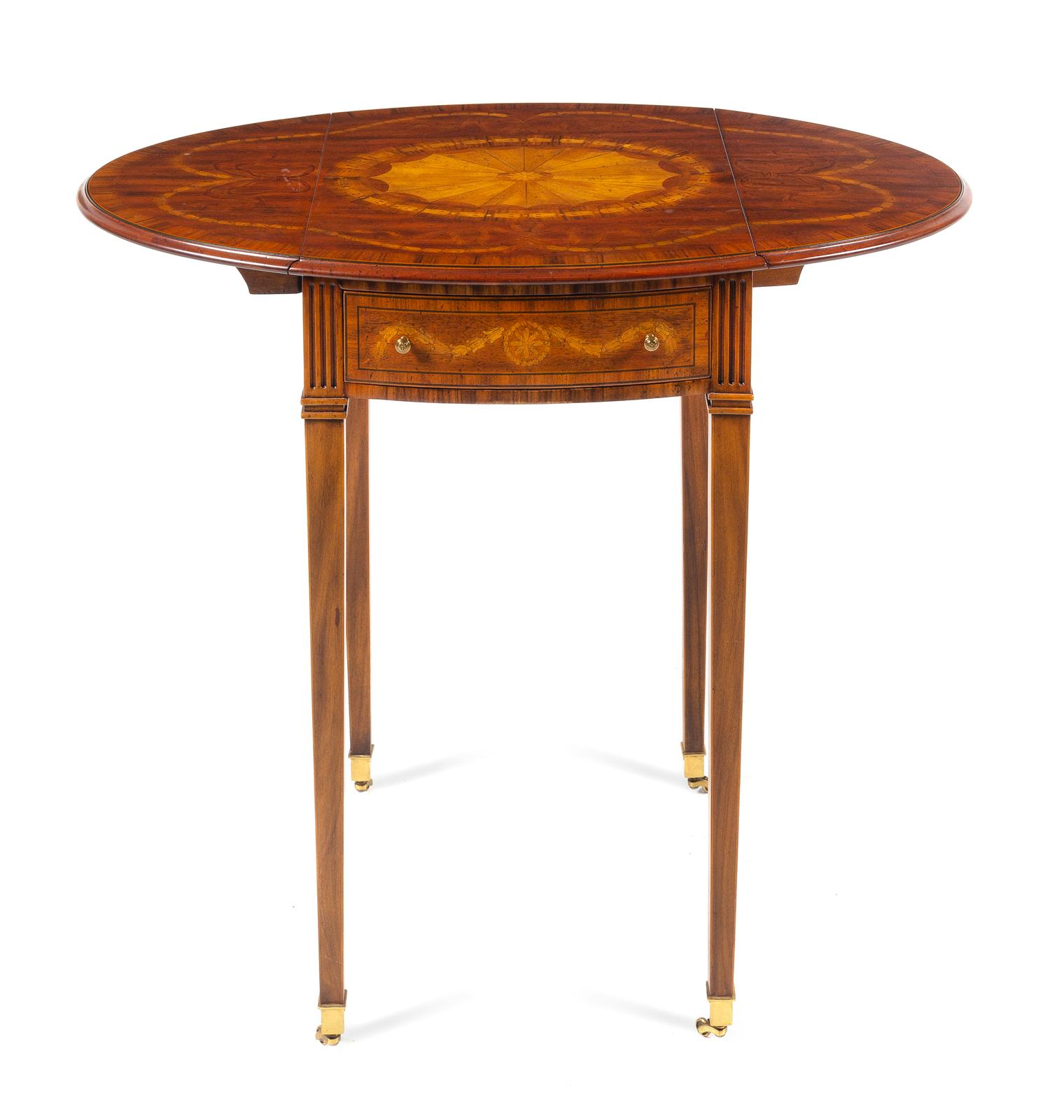 An Inlaid Satinwood Pembroke Table, Maitland Smith