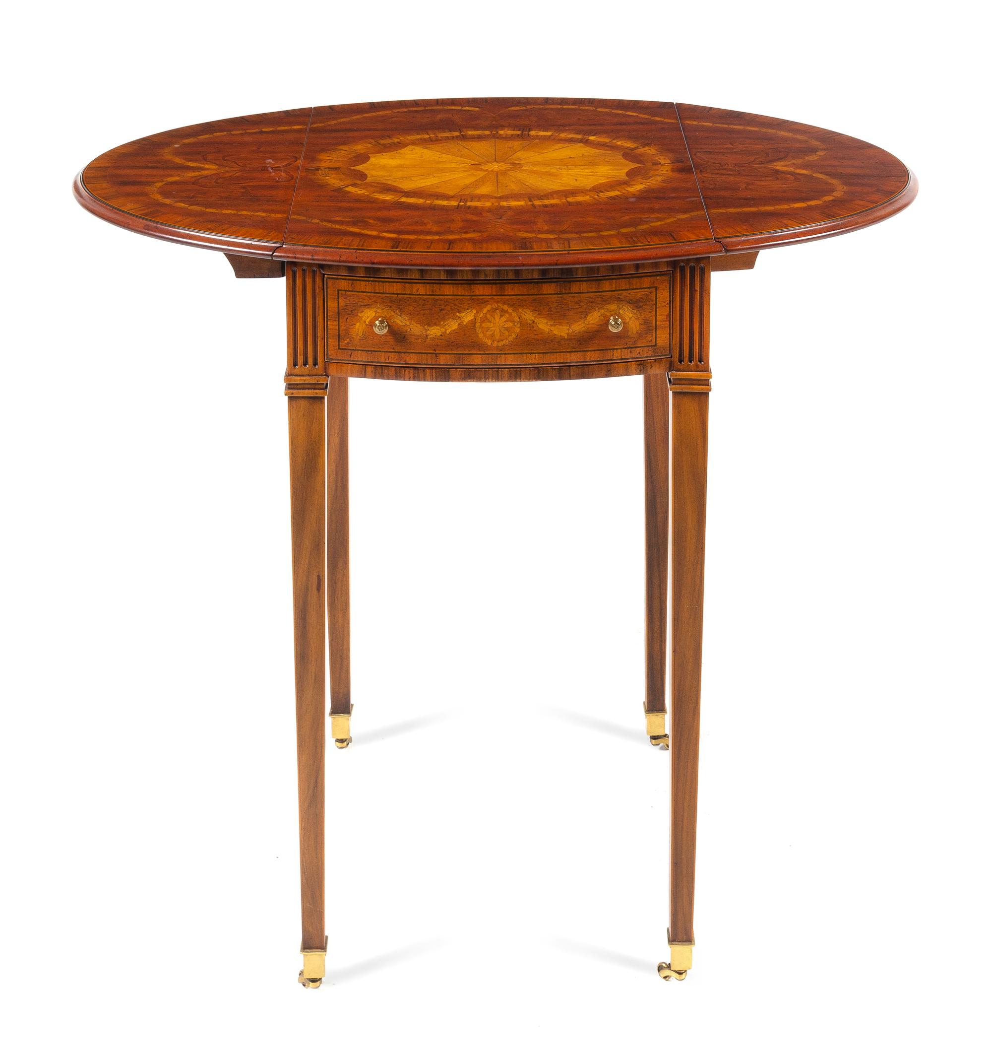 An Inlaid Satinwood Pembroke Table, Maitland Smith