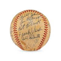 A 1950 Birmingham Triplets Team Signed Autograph Baseball