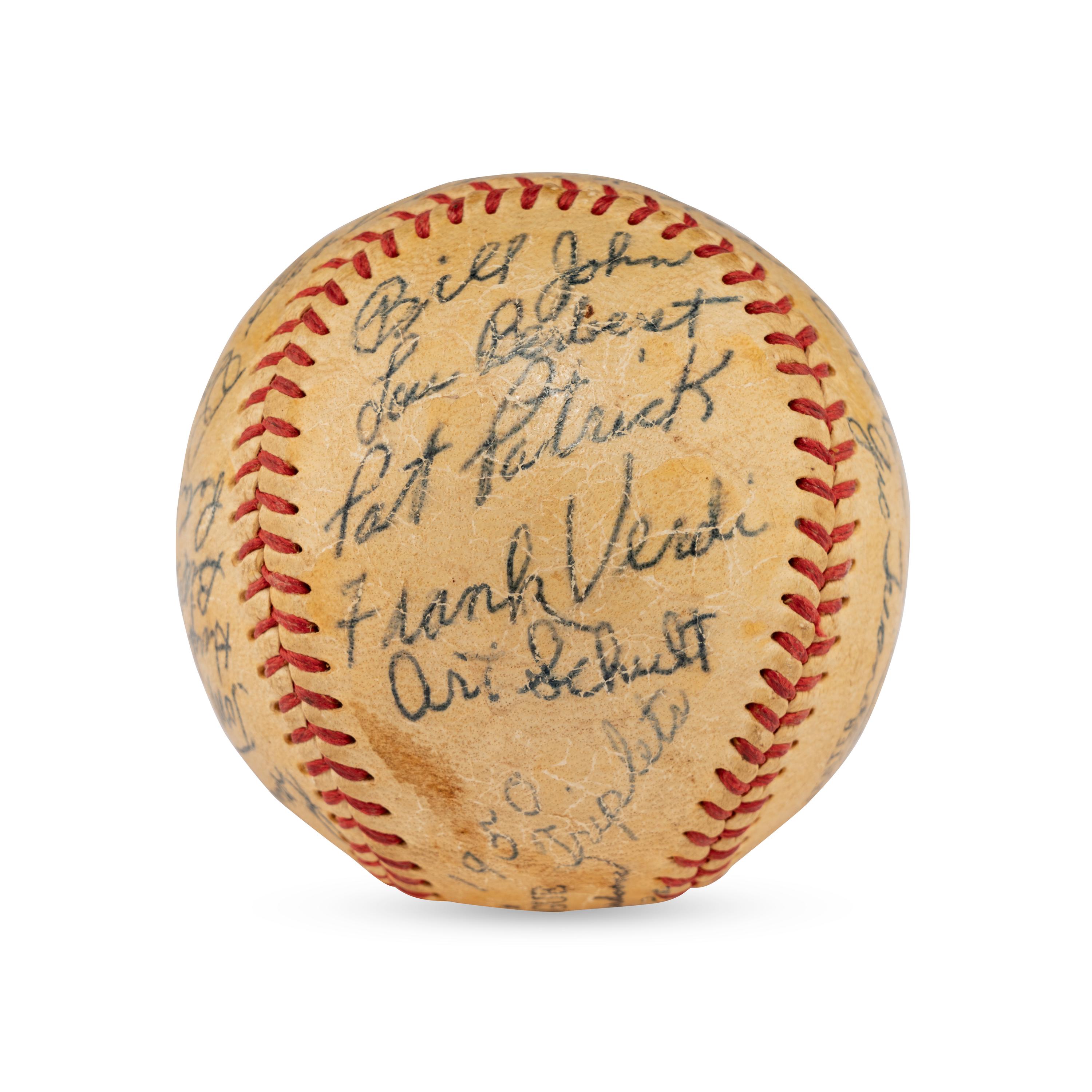 A 1950 Birmingham Triplets Team Signed Autograph Baseball