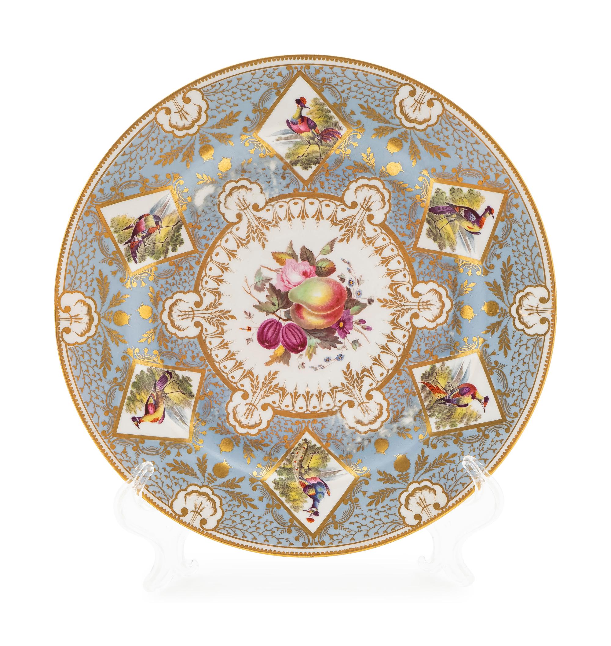 A Chamberlains Worcester Plate — C. 1810