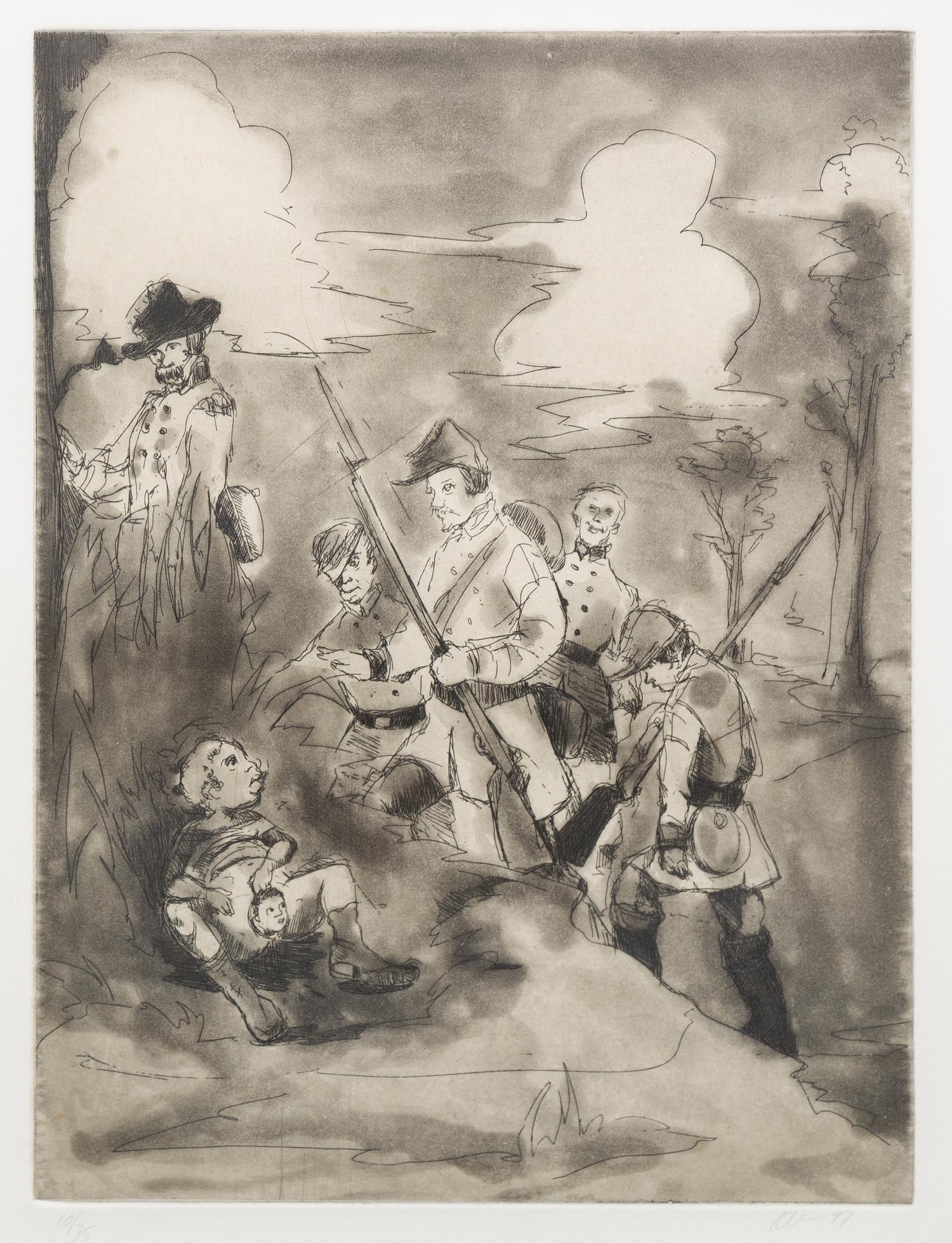 Kara Walker, (American, b. 1969), Li'l Patch of Woods, 1997