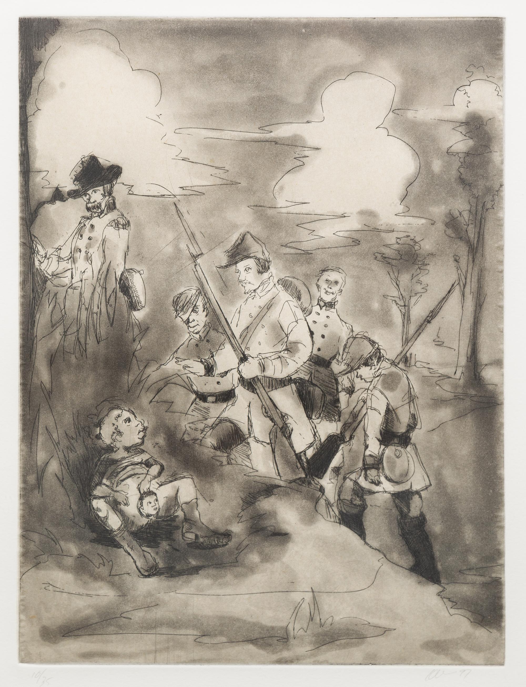 Kara Walker, (American, b. 1969), Li'l Patch of Woods, 1997