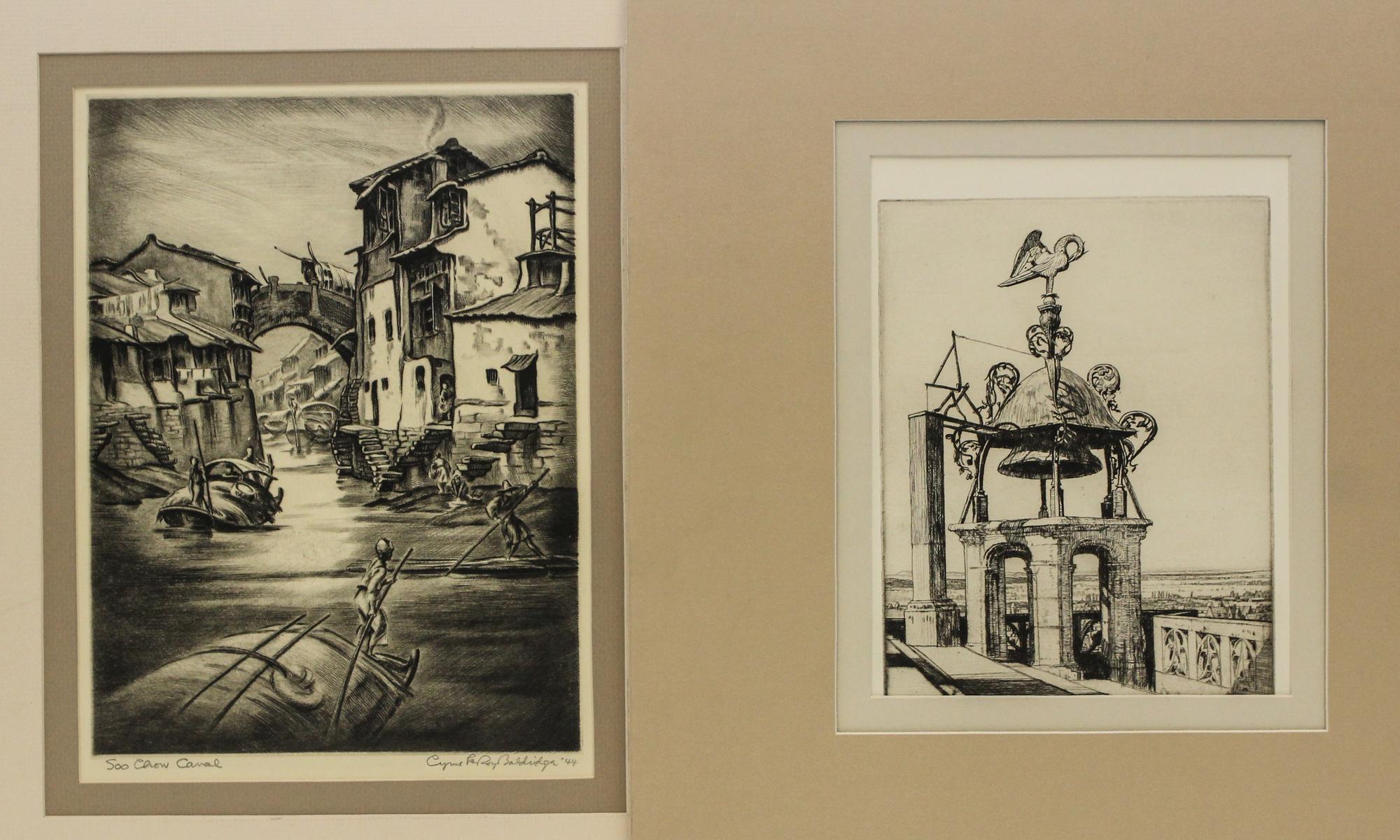 A Group of Five 20th Century Prints First: 10 x 12 inches.