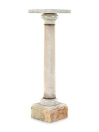 A Continental Bronze Mounted Onyx Pedestal