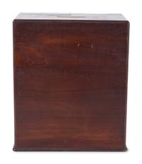 A Regency Brass Mounted Mahogany Traveling Apothecary Chest