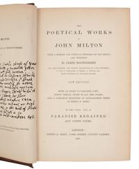 [LEATHER BINDINGS]. A group of 12 works in 20 volumes, in 19th and 20th-century leather bindings, including: