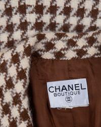 Chanel Two-Piece Houndstooth Skirt Suit, 1990s