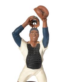 A Roy Campanella Signed Autograph Salvino Figure