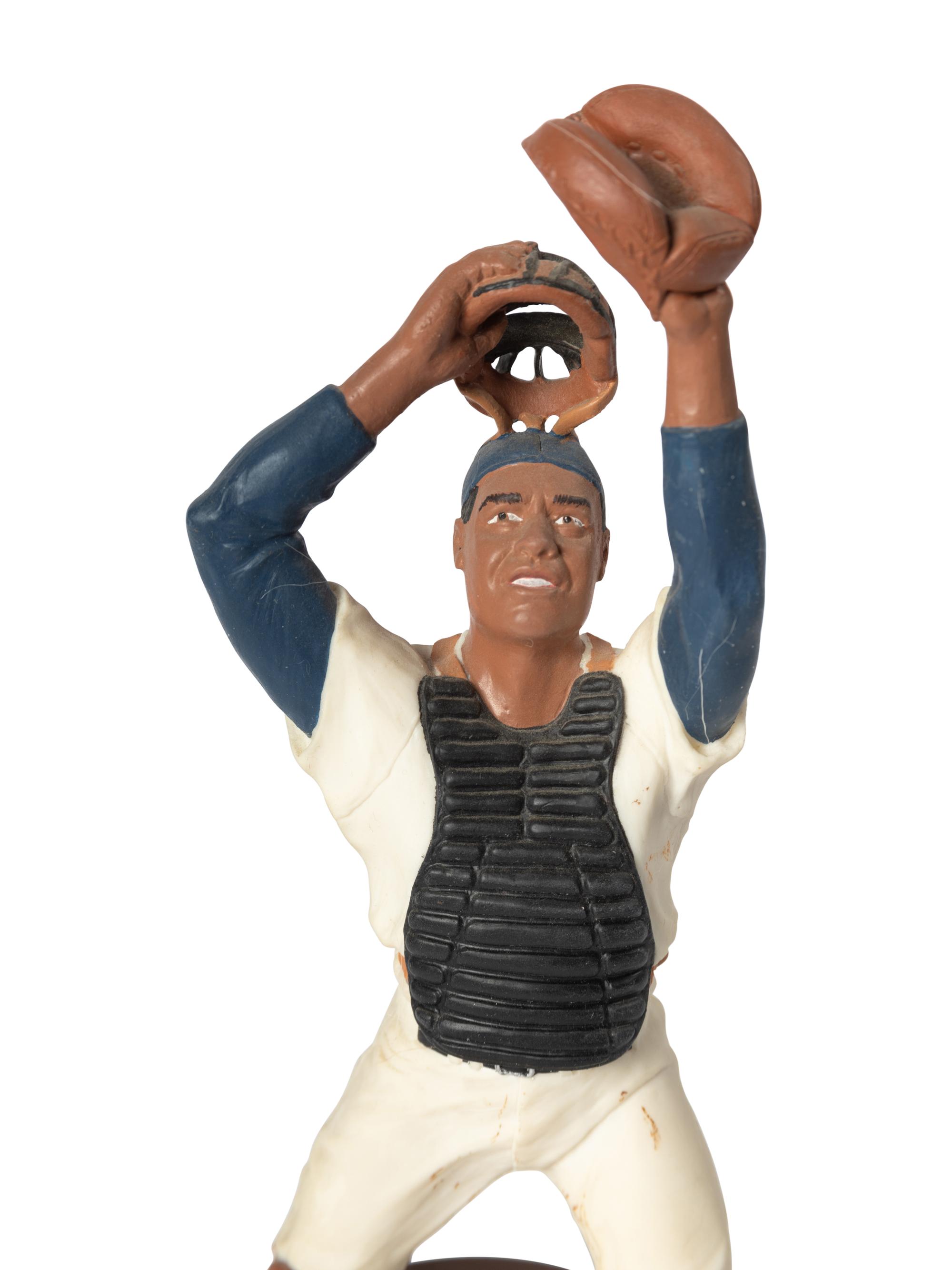 A Roy Campanella Signed Autograph Salvino Figure