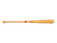 A National Baseball Hall of Fame 50th Anniversary Signed Autograph Bat (23 Signatures, Beckett Authentication Services Letter BAS Certified)