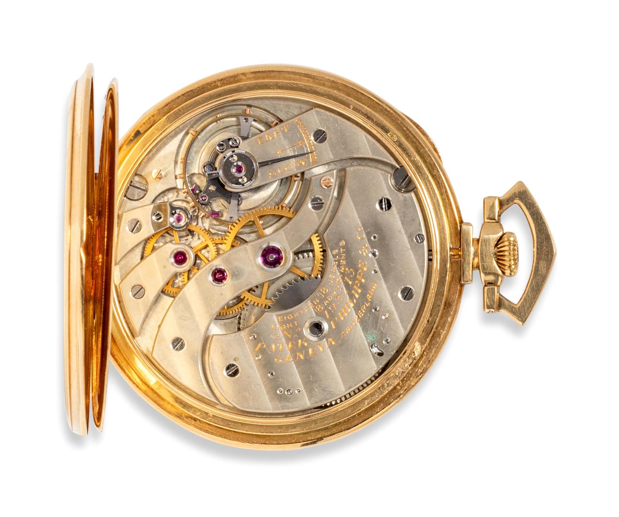 Patek Philippe, Yellow Gold Open Face Pocket Watch