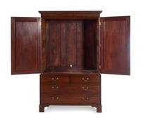 A Regency Mahogany Linen Press by Gillows of Lancaster
