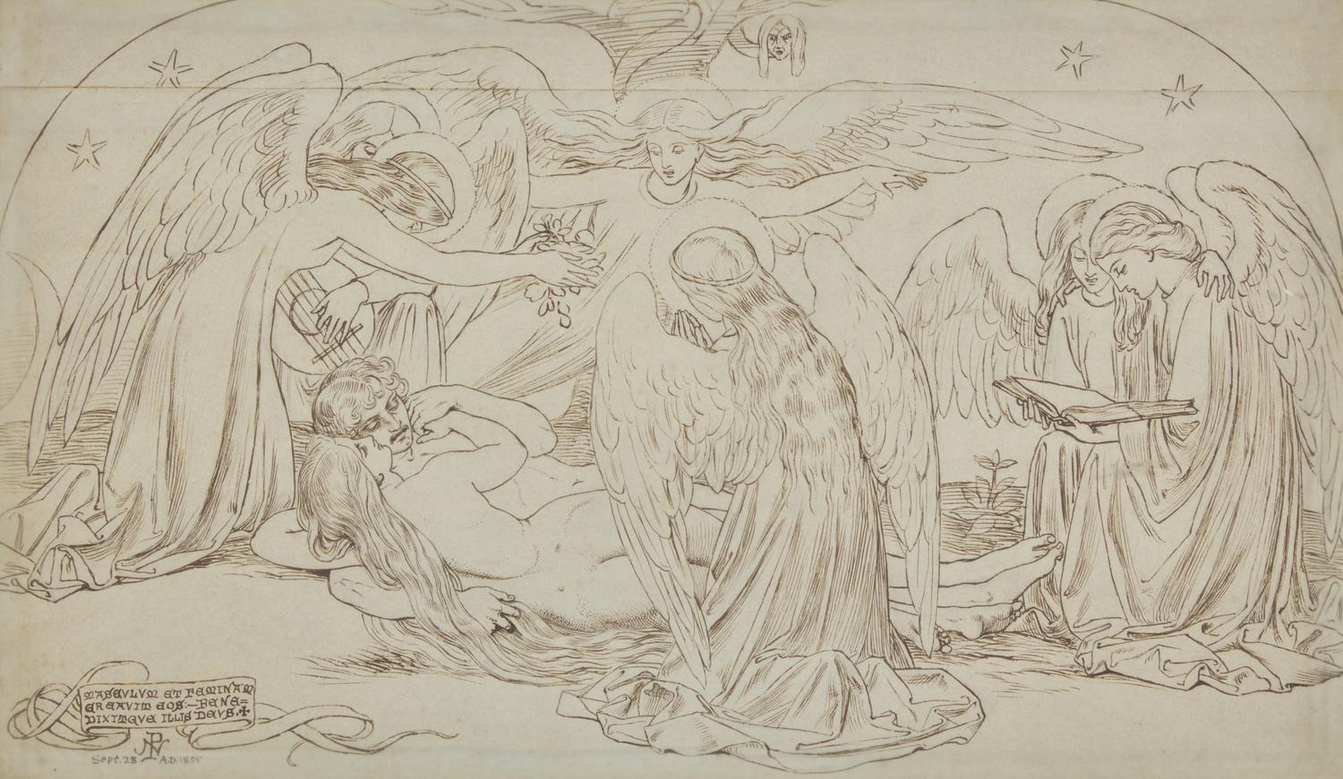 Adam and Eve, 1855