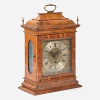 A German burl walnut bracket clock circa 1720