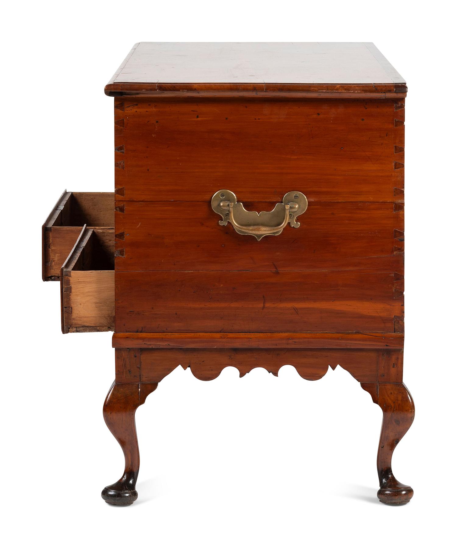 A Queen Anne Carved Bermuda Cedar Blanket Chest