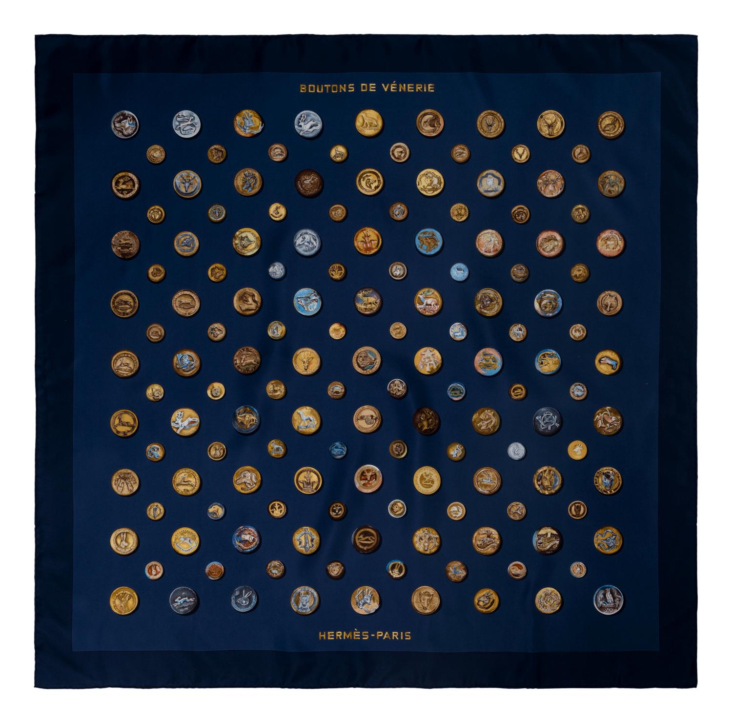 Three Hermès 90cm Silk Scarves
