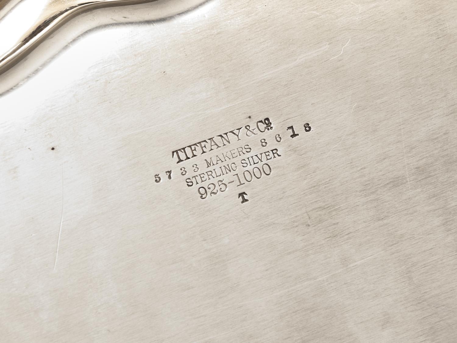 A Tiffany Sterling Silver Chrysanthemum Tray