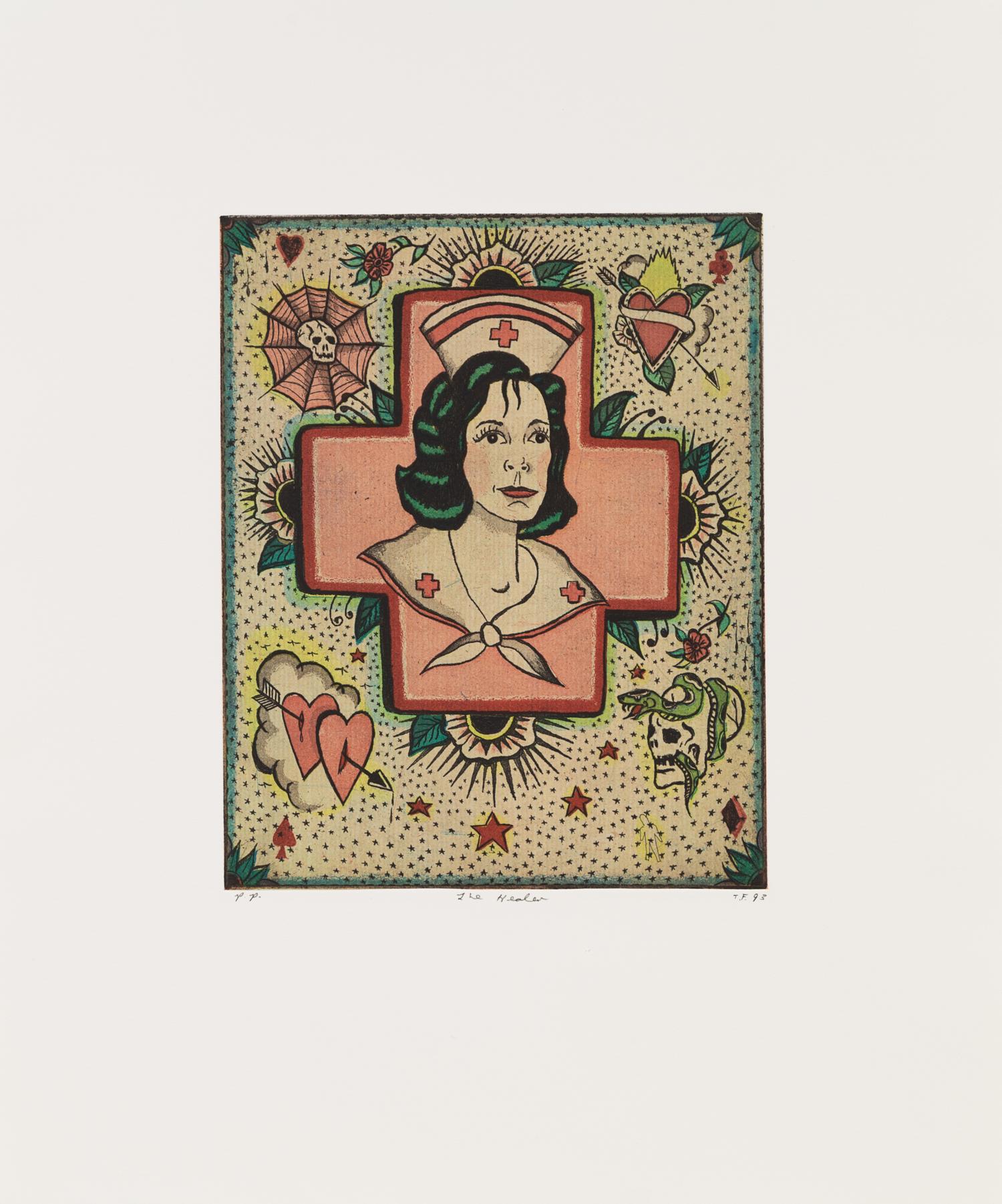 Tony Fitzpatrick, (American, b. 1958), The Healer, 1993