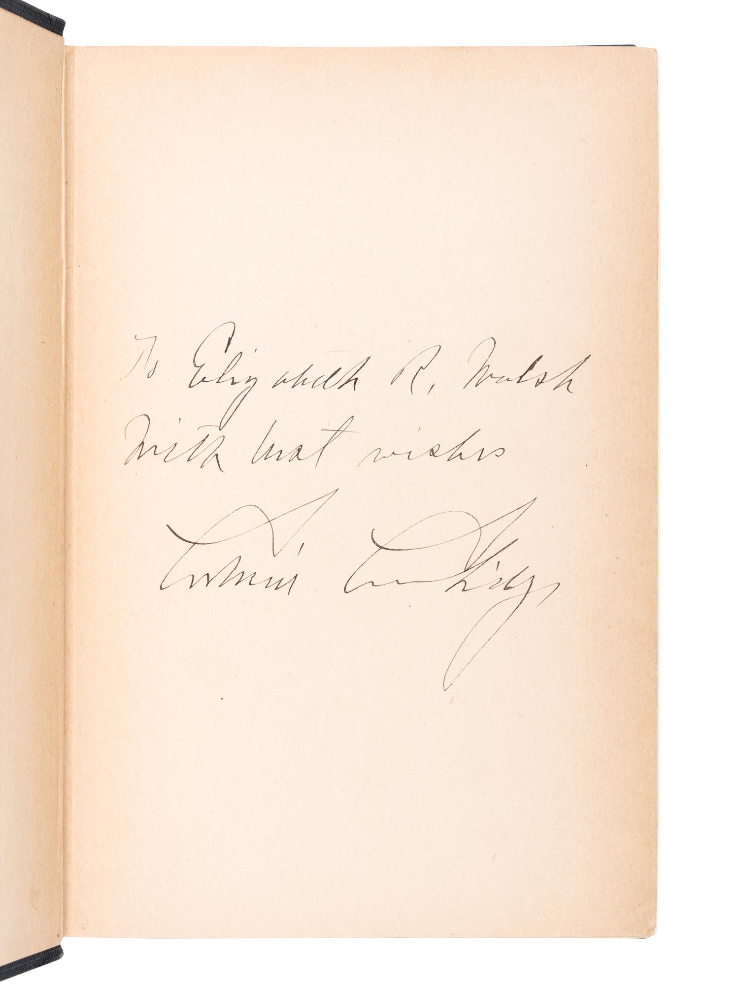 COOLIDGE, Calvin (1872-1933). Autobiography. New York: The Cosmopolitan Book Company, 1929.