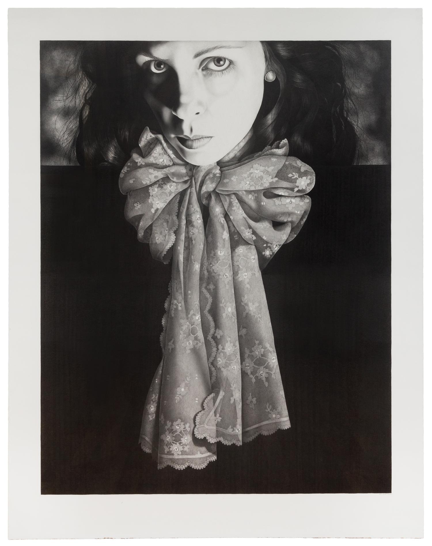 Nancy Lawton, (American, 1950-2007), Self Portrait with Scarf, 1987