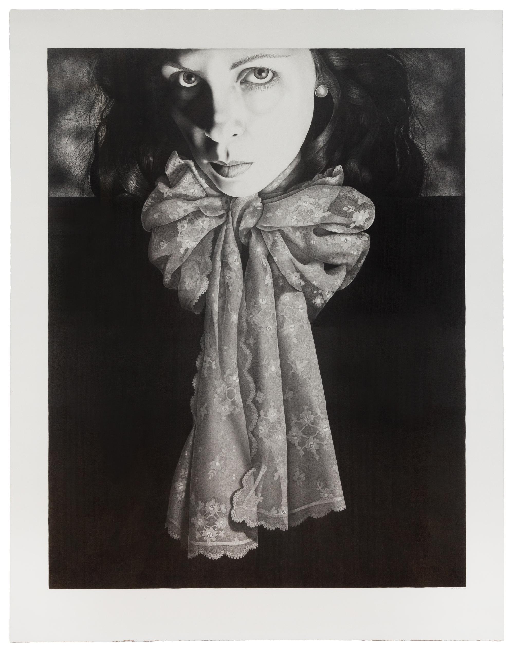 Nancy Lawton, (American, 1950-2007), Self Portrait with Scarf, 1987