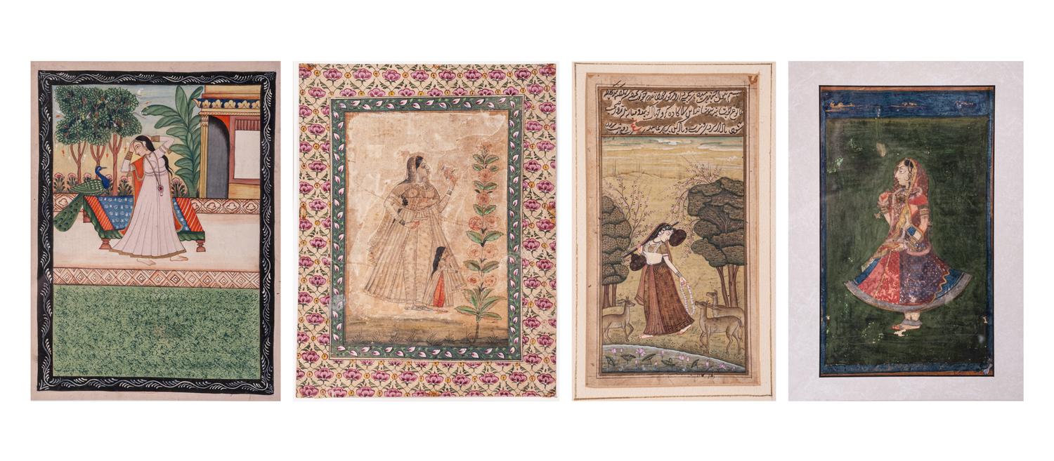 Four Indian Miniature Paintings
